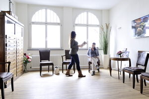 Wartezimmer der Praxis für Frauenheilkunde und Pränataldiagnostik, Dr. Hoppe